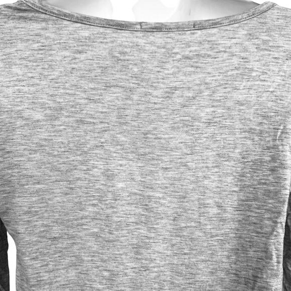 Easel Womens Gray Knit Stretch Tunic Longline Lagenlook Whimsigoth Top T Shirt S - Picture 16 of 16